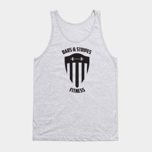 BSF - Bars & Stripes Fitness Logo - All Black! Tank Top